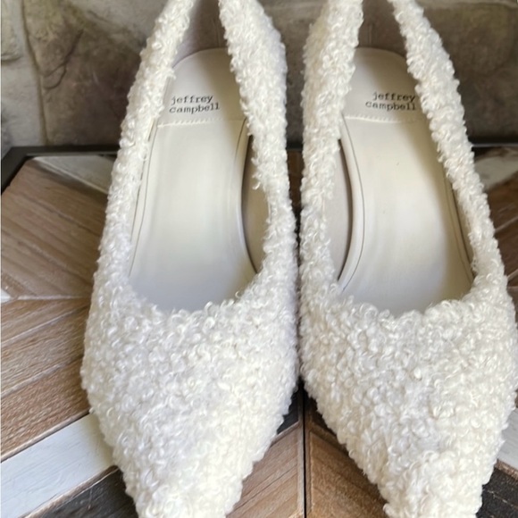 Jeffrey Campbell White Textured Heels - Picture 2 of 6